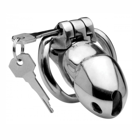Master Series Rikers 24-7 Stainless Steel Locking Chastity Cage 