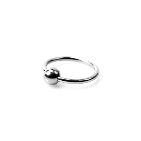 Kiotos Steel Glans Ring Ball - ocelový kroužek pod žalud penisu
