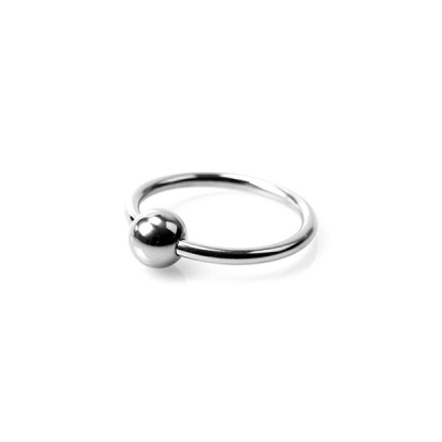 Kiotos Steel Glans Ring Ball - ocelový kroužek pod žalud penisu