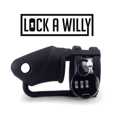 Lock A Willy Chastity Silicone Cock Cage - silikonová klec na penis