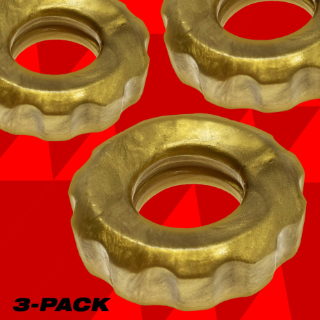 Hünky Junk SUPER HUJ 3-pack Cockrings Bronze Metallic