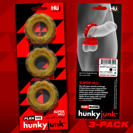 Hünky Junk SUPER HUJ 3-pack Cockrings Bronze Metallic