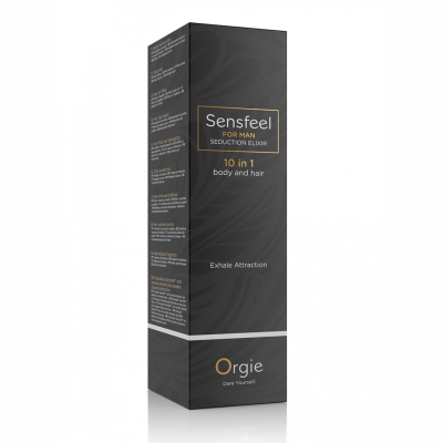 Orgie Sensfeel for Man Seduction Elixir 10 in 1 - mužský feromonový elixír na tělo a vlasy 100ml
