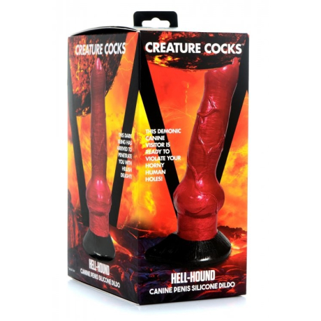 Creature Cocks Hell-Hound Canine Penis Silicone Dildo 19 x 6,6 cm
