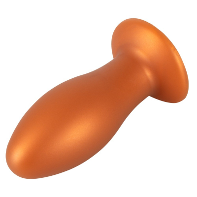 ANOS Big Soft Butt Plug With Suction Cup - velký silikonový anální kolík 16 x 6,4 cm