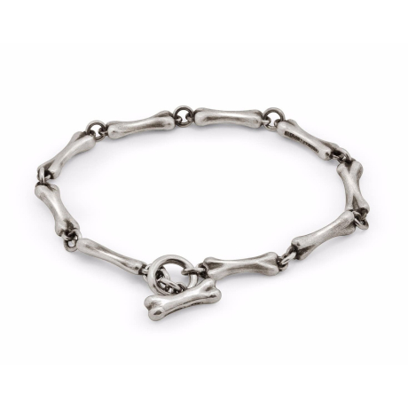 Black Label Stainless Steel Puppy Bone Necklace