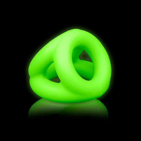 Ouch! Glow in the Dark Cock Ring & Ball Strap