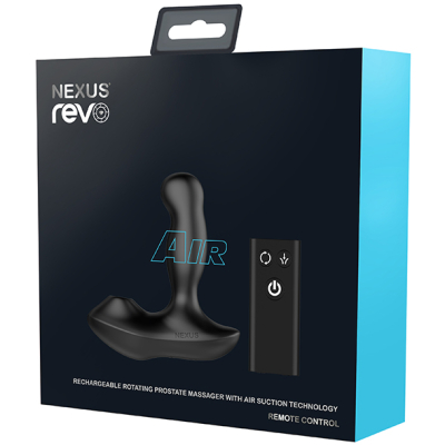 Nexus Revo AIR Remote Control Rotating Prostate Massager with Suction