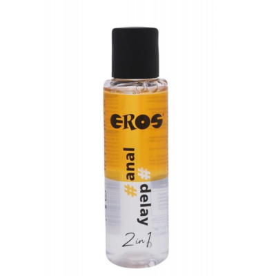 Eros 2in1 Anal Delay Lubricant - lubrikant na vodní bázi s lehce znecitlivujícím účinkem 100ml
