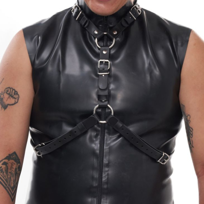 Mister B SERVE Leather Femme Queen Harness Black