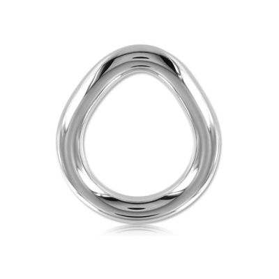 Metal X Stainless Steel Flared Cock Ring - kovový erekční kroužek