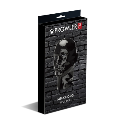 Prowler RED Latex Hood - černá latexová maska